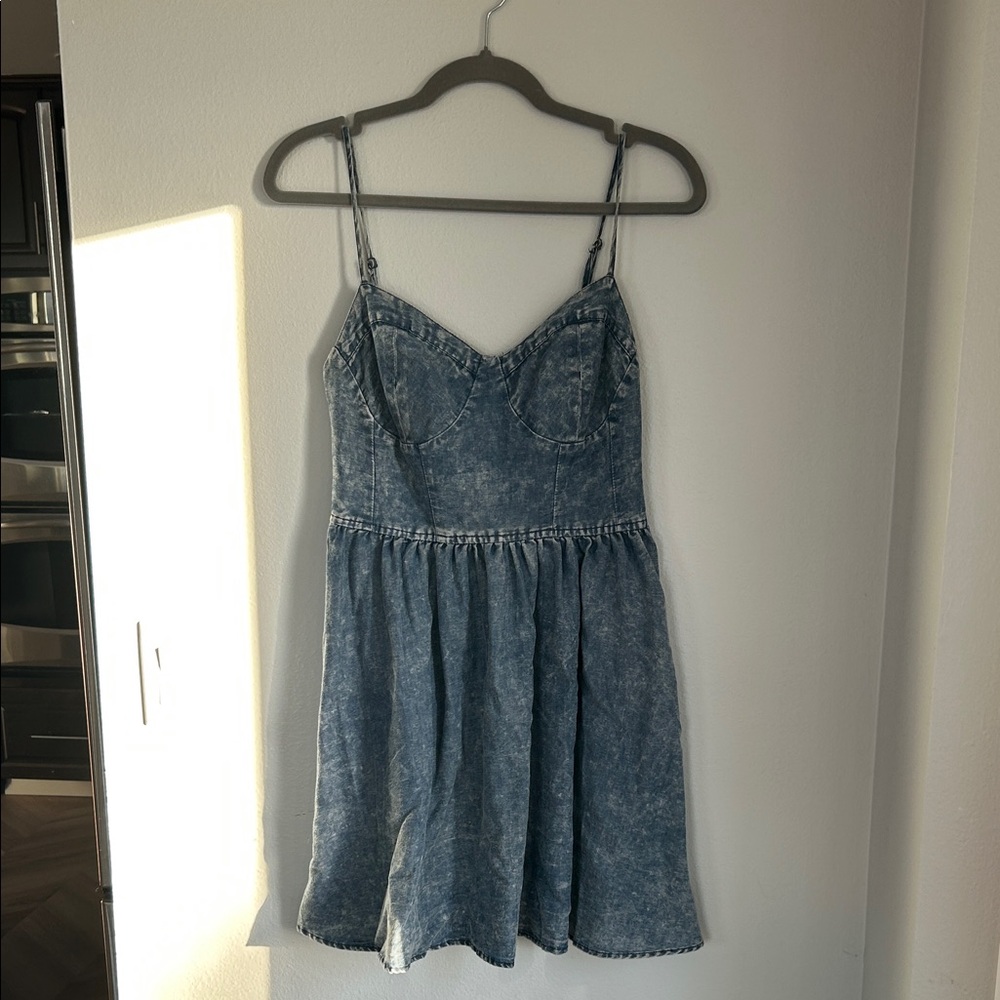 En Creme Blue Denim Dress